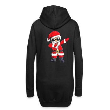 Dabbender Weihnachtsmann Dabbing Santa Geschenk - Hoodie-Kleid - Schwarz - Hinten