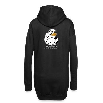 canard armoricain - Sweat-shirt à capuche long Femme - noir - Dos