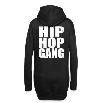 hip hop gang - Hoodie-Kleid - Schwarz - Hinten