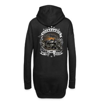 Travailleurs de chemin de fer - Sweat-shirt à capuche long Femme - noir - Dos