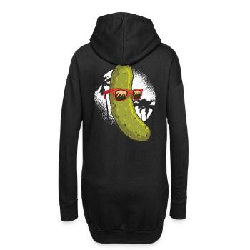 Surfer Gurke - Hoodie-Kleid - Schwarz - Hinten
