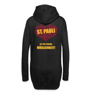 St. Pauli Ist Die Einzige Möglichkeit! (2C) - Hoodie-Kleid - Schwarz - Hinten