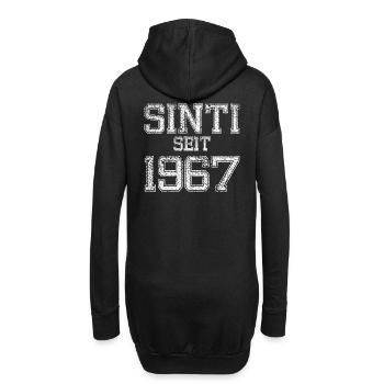 seit 1967 Sinti und stolz darauf - Hoodie-Kleid - Schwarz - Hinten