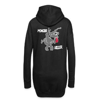 Moki - Hoodie-Kleid - Schwarz - Hinten
