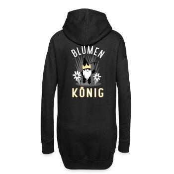 Garten Gärtner Hobbygärtner Blumen König - Hoodie-Kleid - Schwarz - Hinten