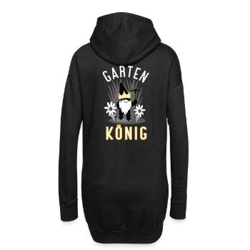 Garten König Hobbygärtner Gartenarbeit Gärtner - Hoodie-Kleid - Schwarz - Hinten
