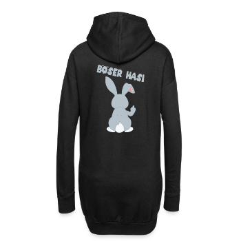 Böser Hasi böses Mädchen Selbstbewusst - Hoodie-Kleid - Schwarz - Hinten