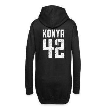 Konya 42 Türkei Turkiye Geschenk Urlaub TR Türk - Hoodie-Kleid - Schwarz - Hinten