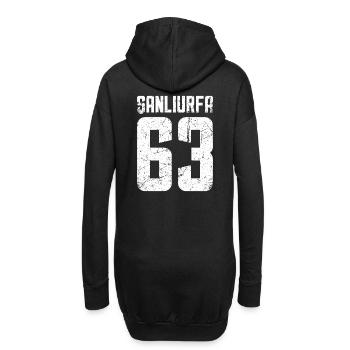 Sanliurfa 63 Türkei Turkiye Geschenk Urlaub Türk - Hoodie-Kleid - Schwarz - Hinten