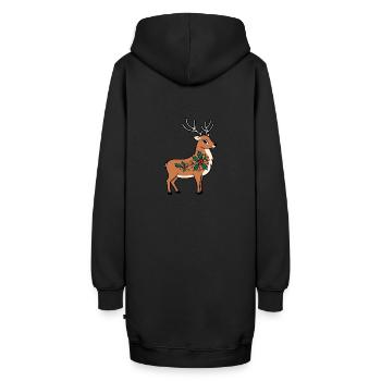 Renne - Sweat-shirt à capuche long Femme - noir - Dos