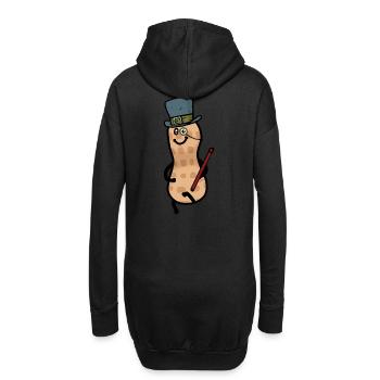 Cylindre d’arachide Monocle M. Sir Nut Gentleman - Sweat-shirt à capuche long Femme - noir - Dos