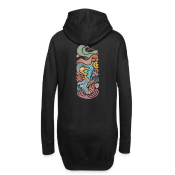 Coastal Memories - Hoodie-Kleid - Schwarz - Hinten