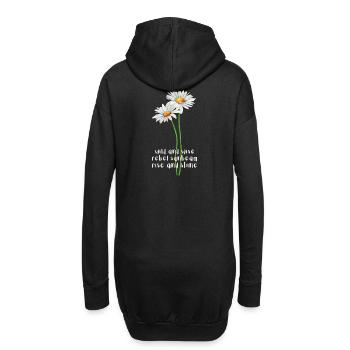 Rayon de soleil rebelle - Sweat-shirt à capuche long Femme - noir - Dos