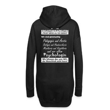 Ergotherapeutin - Hoodie-Kleid - Schwarz - Hinten