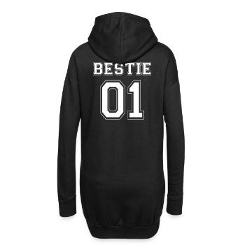 BESTIE 01 - WHITE EDITION - Hoodie-Kleid - Schwarz - Hinten