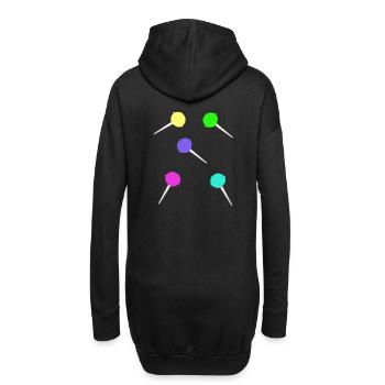 Bonbons Anniversaire d’enfant Grignotage Des enfants - Sweat-shirt à capuche long Femme - noir - Dos