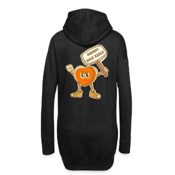 Mama hatte recht, Retro-Kunst. petiteToulon - Hoodie-Kleid - Schwarz - Hinten