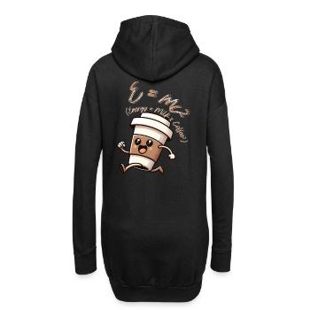 E-mc2 - Hoodie-Kleid - Schwarz - Hinten