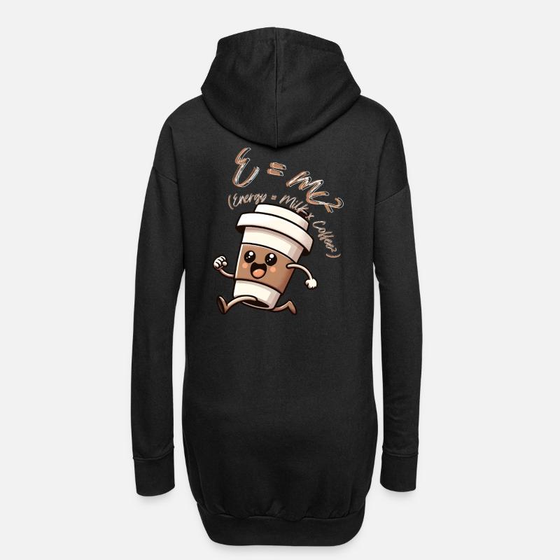 E-mc2 - Sweat-shirt à capuche long Femme - noir