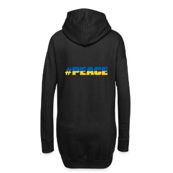 # PEACE - Hoodie-Kleid - Schwarz - Hinten