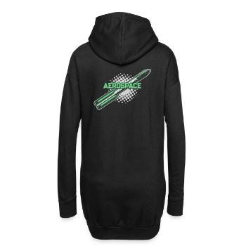 Rocket Vintage Espace - Sweat-shirt à capuche long Femme - noir - Dos