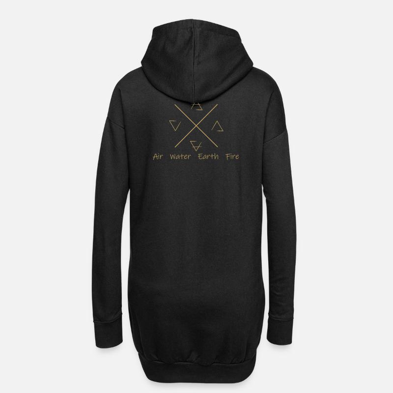 Elements - Hoodie-Kleid - Schwarz