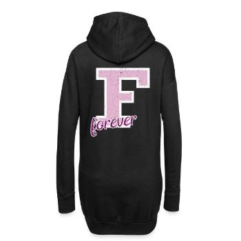 Best friends forever 3 beste Freundinnen Geschenk - Hoodie-Kleid - Schwarz - Hinten