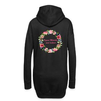 veganemaedchen2 - Hoodie-Kleid - Schwarz - Hinten