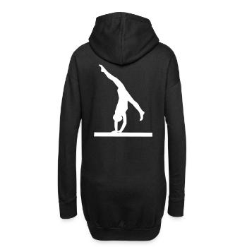 Turnen - Hoodie-Kleid - Schwarz - Hinten