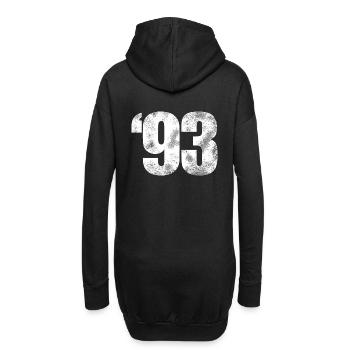 93 now! - Hoodie-Kleid - Schwarz - Hinten