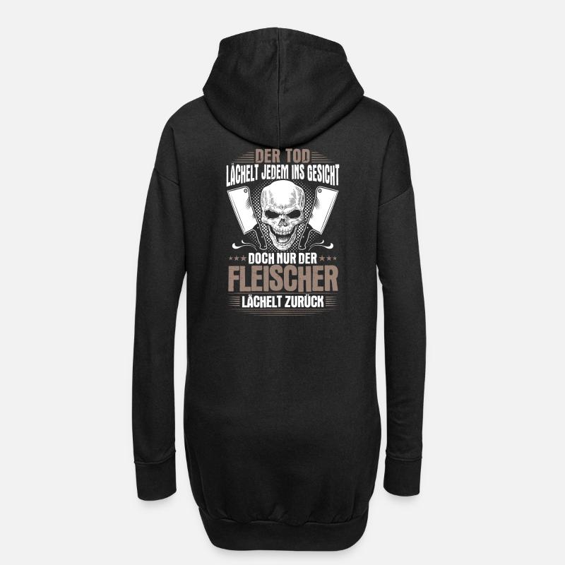 Fleischer Metzger Fleischerei Metzgerei Geschenk - Hoodie-Kleid - Schwarz