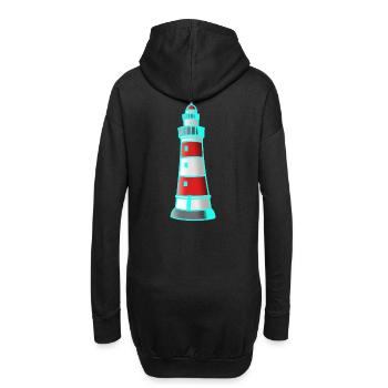 Phare Nautique Maritim Noël - Sweat-shirt à capuche long Femme - noir - Dos