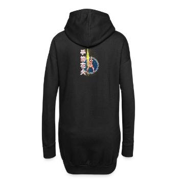 Tezutsu-hanabi - Feuerwerk - Hoodie-Kleid - Schwarz - Hinten