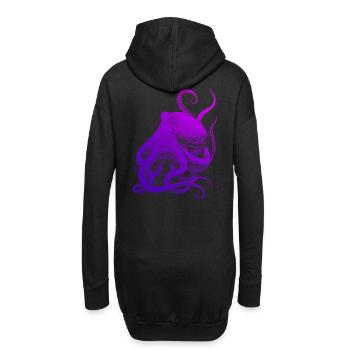 Octopus plongeur plongée en mer - Sweat-shirt à capuche long Femme - noir - Dos