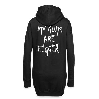 MY GUNS are bigger Waffe 2reborn wh - Hoodie-Kleid - Schwarz - Hinten