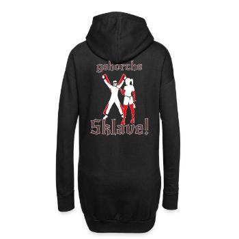 Domina Sklave - Hoodie-Kleid - Schwarz - Hinten