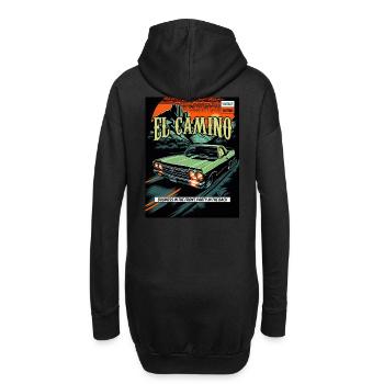 El Camino Vintage Comic - Hoodie-Kleid - Schwarz - Hinten