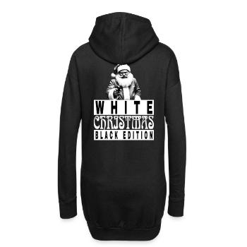 White Christmas Black Edition  - Hoodie-Kleid - Schwarz - Hinten