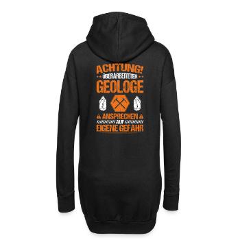 Geologie Geologe Geologist Geology Geologin - Hoodie-Kleid - Schwarz - Hinten