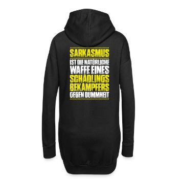 Schädlingsbekämpfer Kammerjäger Exterminator - Hoodie-Kleid - Schwarz - Hinten