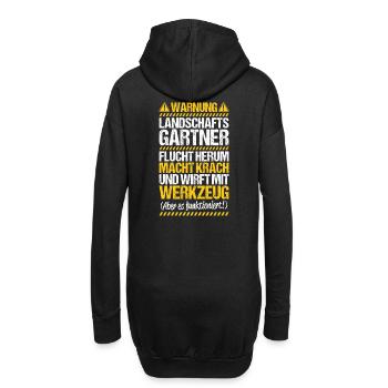 Landschaftsgärtner Gartenbau Landschaftsbau Garten - Hoodie-Kleid - Schwarz - Hinten