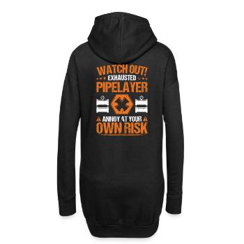 Pipeline Builder Pipeline Construction Pipelayer - Sweat-shirt à capuche long Femme - noir - Dos