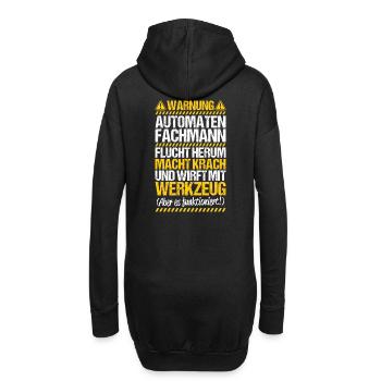 Automatenfachmann Automatenfachfrau Automaten - Hoodie-Kleid - Schwarz - Hinten