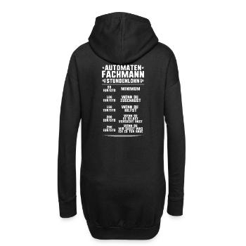 Automatenfachmann Automatenfachfrau Automaten - Hoodie-Kleid - Schwarz - Hinten