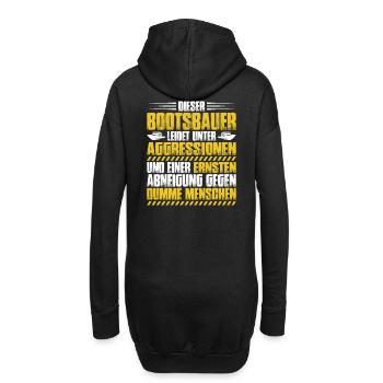 Bootsbauer Bootsbau Schiffbauer Schiffbau Boote - Hoodie-Kleid - Schwarz - Hinten