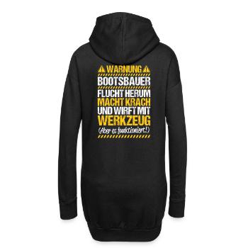 Bootsbauer Bootsbau Schiffbauer Schiffbau Boote - Hoodie-Kleid - Schwarz - Hinten