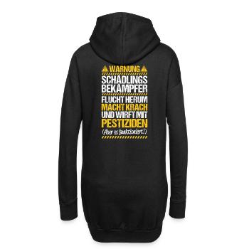 Schädlingsbekämpfer Kammerjäger Exterminator - Hoodie-Kleid - Schwarz - Hinten