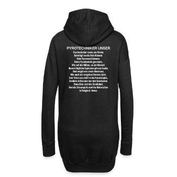 Pyrotechniker Feuerwerk Pyrotechnik Pyrotechnician - Hoodie-Kleid - Schwarz - Hinten