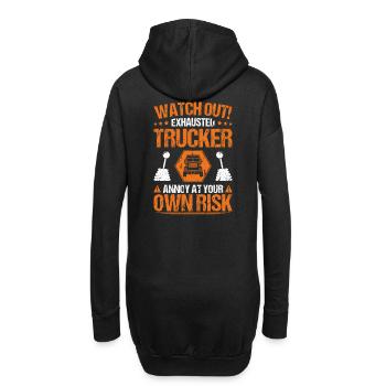 Truck driver Truck driver Professional driver Trucker - Hoodie Dress - black - Back