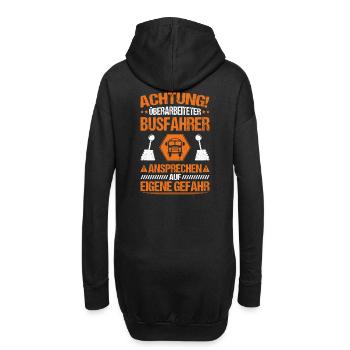 Busfahrer Bus Driver Busman Schulbusfahrer - Hoodie-Kleid - Schwarz - Hinten